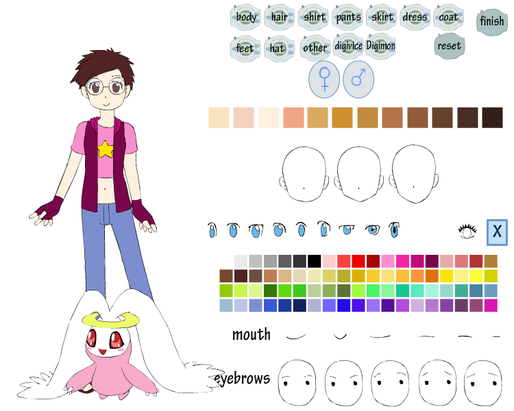 Digimon Character Creator